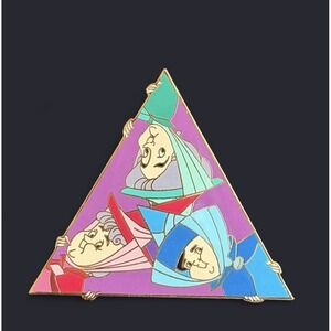 Disney Auction Peek A Boo Flora Fauna Merryweather Sleeping Beauty LE Pin